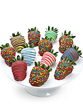 Birthday Belgian Chocolate Covered Strawberries