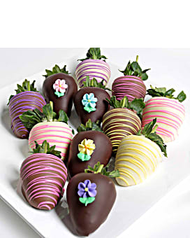 Elegant Flowers Belgian Chocolate Covered Strawberries