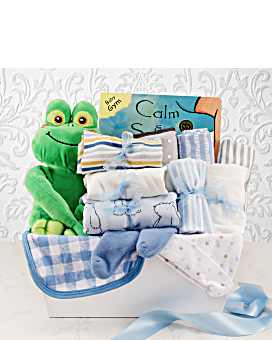 Welcome Home Baby Boy Large Gift Basket