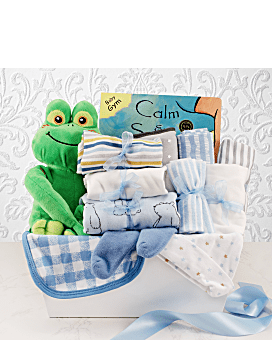 Welcome Home Baby Boy Large Gift Basket