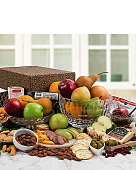Fruit & Cheese Bonanza Double Decker Gift Box
