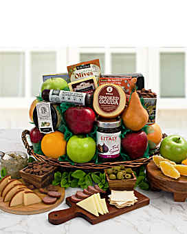 Fruit & Cheese Spectacular Gift Basket