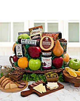Fruit & Cheese Spectacular Gift Basket