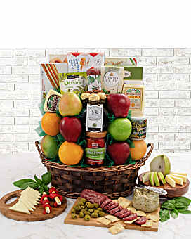 Italian Treasures Fruit Gift Basket
