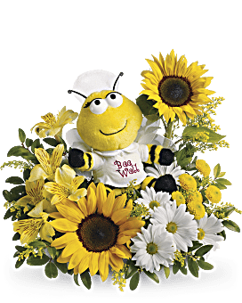 Yellow , Mixed Bouquets , Bee Well Bouquet , Same Day Flower Delivery By Teleflora
