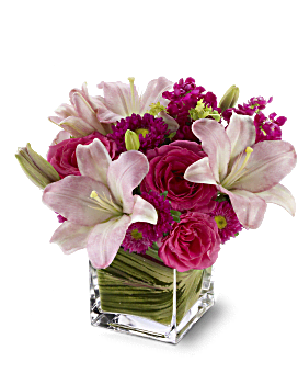 Pink , Mixed Bouquets , Posh Pinks Bouquet , Same Day Flower Delivery By Teleflora