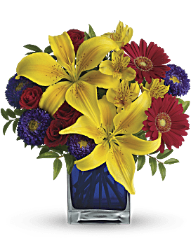 Teleflora's Blue Caribbean Bouquet