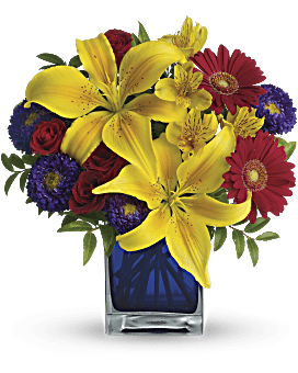 Teleflora's Blue Caribbean Bouquet