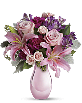 Pink , Mixed Bouquets , Enchanting Pinks , Same Day Flower Delivery By Teleflora