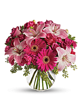 Pink, Mixed Bouquets, A Little Pink Me Up,  Flower Delivery By Teleflora