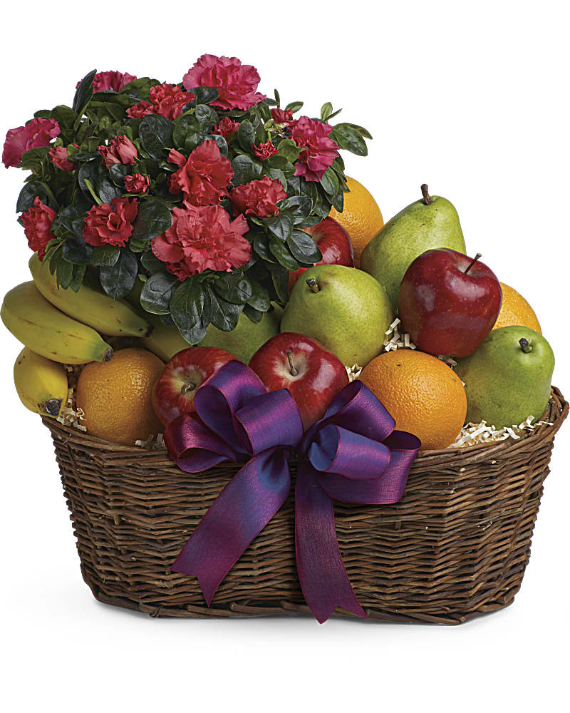 Panier De Fruits Et De Fleurs Teleflora