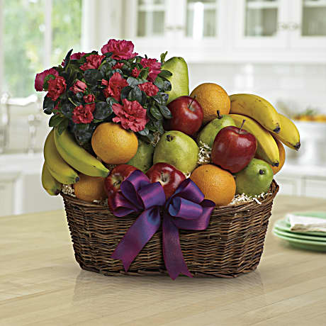 bouquetbuah#fruitbasket #freshflowers #ribbonrabbit #surprise