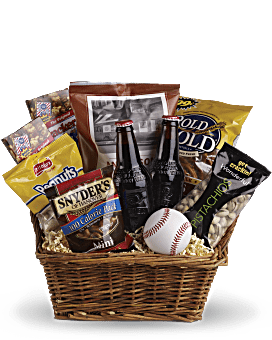 Take Me Out to the Ballgame Basket Gift Basket