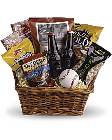 Send Dad the Take Me Out to the Ballgame gift basket