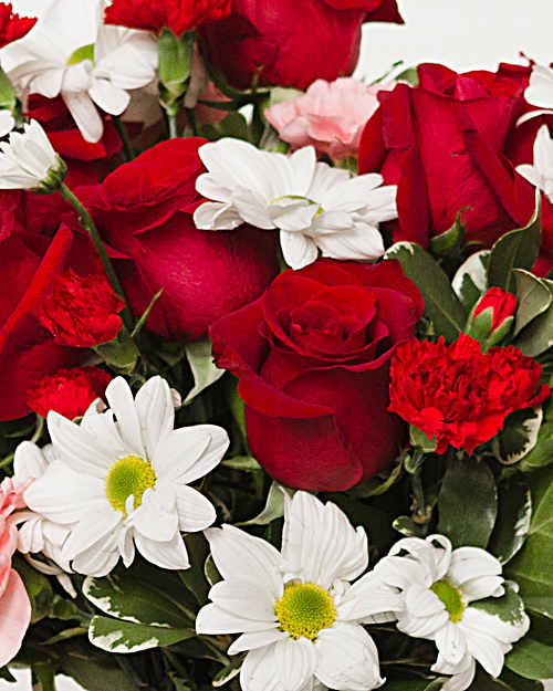 Hugs and Kisses Bouquet with Red Roses - Teleflora