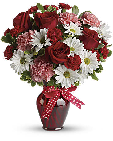 Hugs and Kisses Bouquet with Red Roses - Teleflora