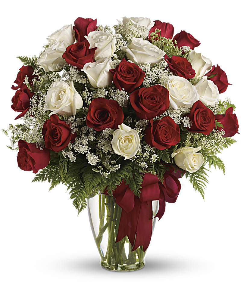 Bouquet Amour divin avec roses à longues tiges | Teleflora