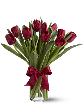 Radiantly Red Tulips Bouquet