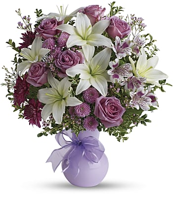 Teleflora's Precious in Purple Flowers