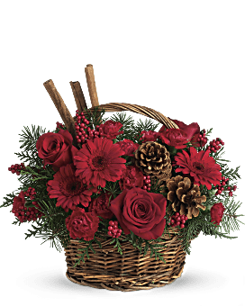 Red , Mixed Bouquets , Berries And Spice , Same Day Flower Delivery , Teleflora Flowers Near Me