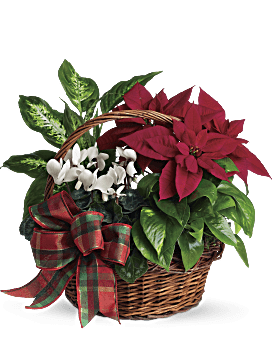 Holiday Homecoming Basket Bouquet