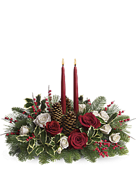 Christmas Wishes Centerpiece Bouquet