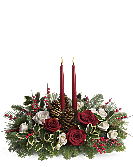 Christmas Wishes Centerpiece Bouquet