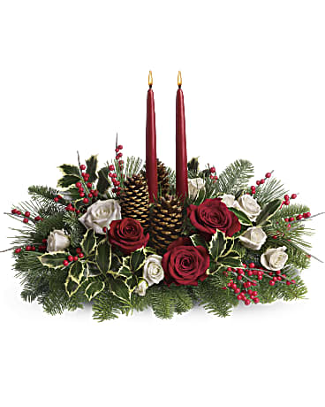 holiday floral arrangements centerpieces