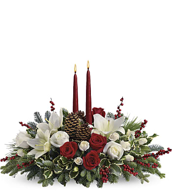 Christmas Wishes Centrepiece Flowers
