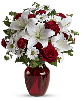 Bouquet Sois mon amour avec roses rouges