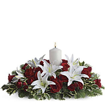 Luminous Lilies Centerpiece