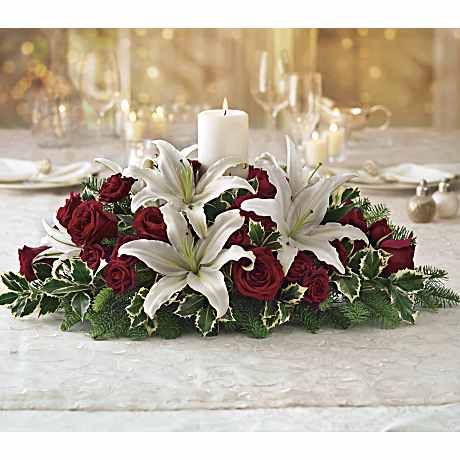 Luminous Lilies Centerpiece Bouquet - Teleflora