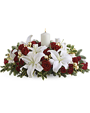 Luminous Lilies Centerpiece Bouquet - Teleflora