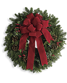 Classic Holiday Wreath Bouquet