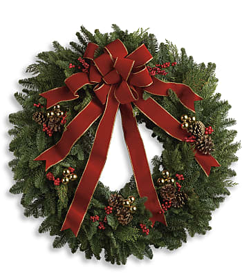 Classic Holiday Wreath Flowers