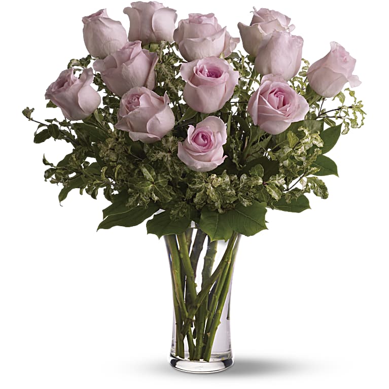 A Dozen Pink Roses