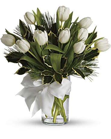 Tulips And Pine Bouquet - Teleflora