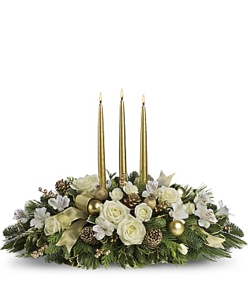 Royal Christmas Centerpiece Flowers