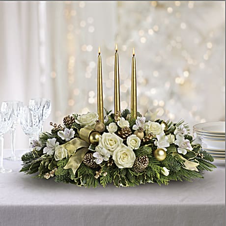 Royal Christmas Centerpiece Bouquet Teleflora