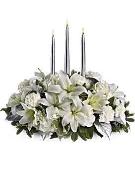 Silver Elegance Centerpiece Bouquet