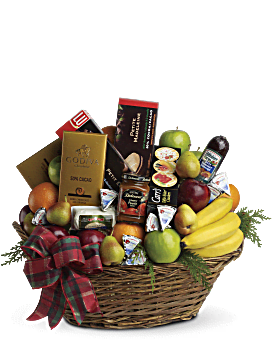 Orange | Mixed Bouquets | The Ultimate Christmas Basket | Same Day Flower Delivery by Teleflora