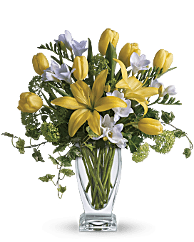 Yellow , Mixed Bouquets , Spring Rhapsody Bouquet , Same Day Flower Delivery By Teleflora