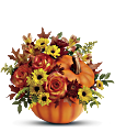 Teleflora's Warm Fall Wishes Bouquet Flowers