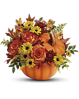 Teleflora's Warm Fall Wishes Bouquet Flower Arrangement