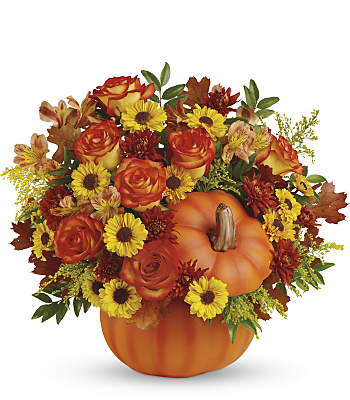 Teleflora's Warm Fall Wishes Bouquet Flowers