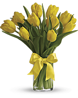 Sunny Yellow Tulips Bouquet