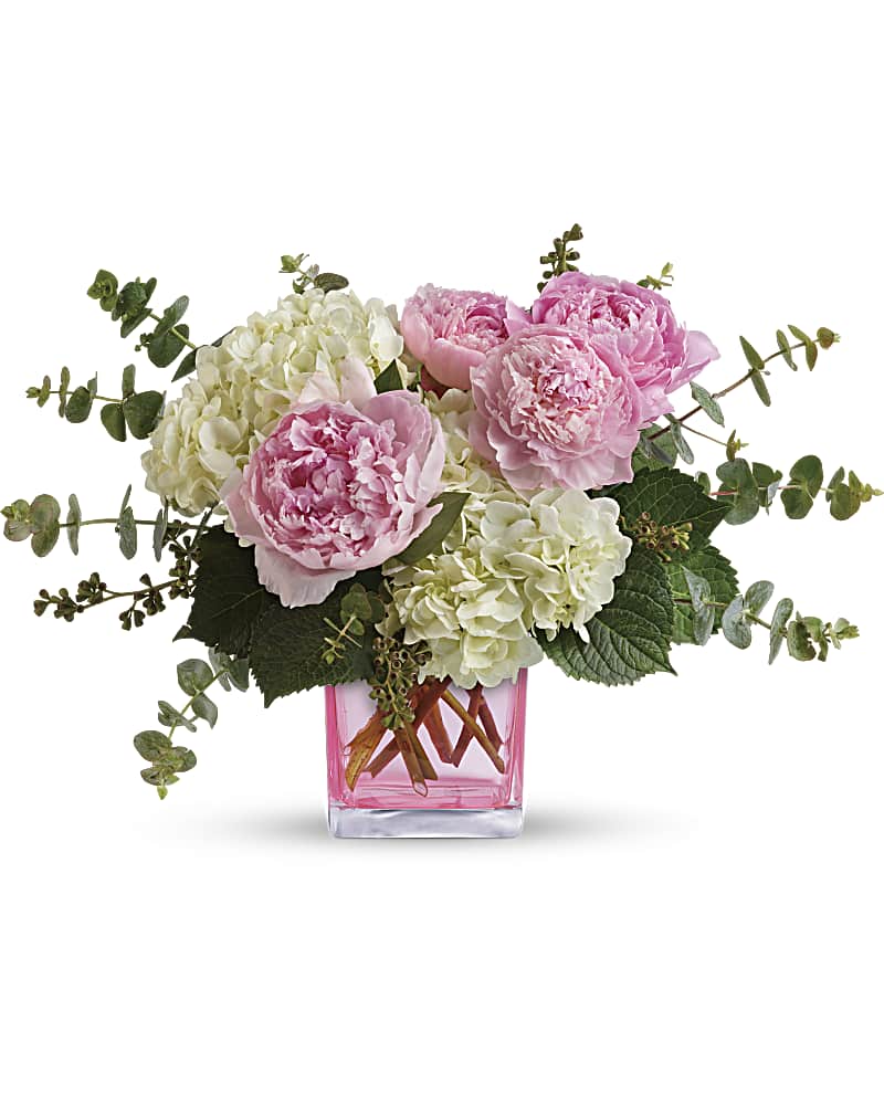Peony flower arrangement deals