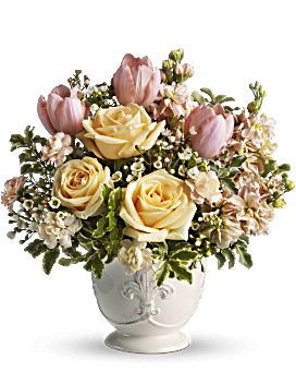 Teleflora's Peaches and Dreams Flower Arrangement