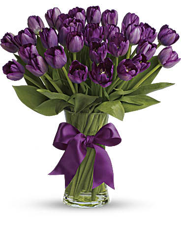 teleflora.com | Passionate Purple Tulips