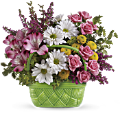 Teleflora's Basket Of Beauty Bouquet Flowers